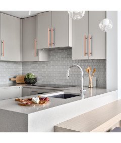 Uchwyty Meblowe Do Szafek Różowe Złoto 192 mm Zestaw 10 Sztuk Nowoczesne