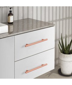 Uchwyty Meblowe Do Szafek Różowe Złoto 224 mm Zestaw 6 Sztuk Nowoczesne