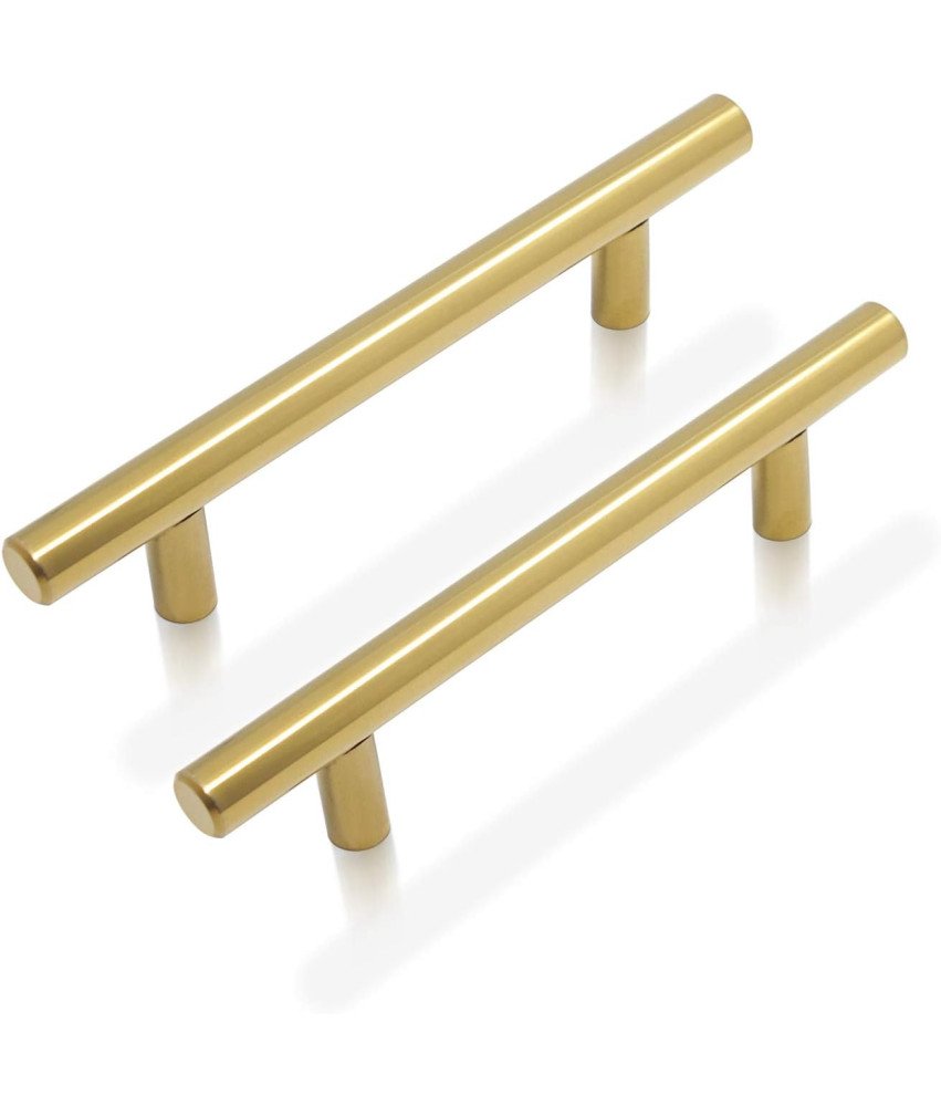 Uchwyty Meblowe Do Szafek 96 mm Zestaw 5 Sztuk Nowoczesne Złote