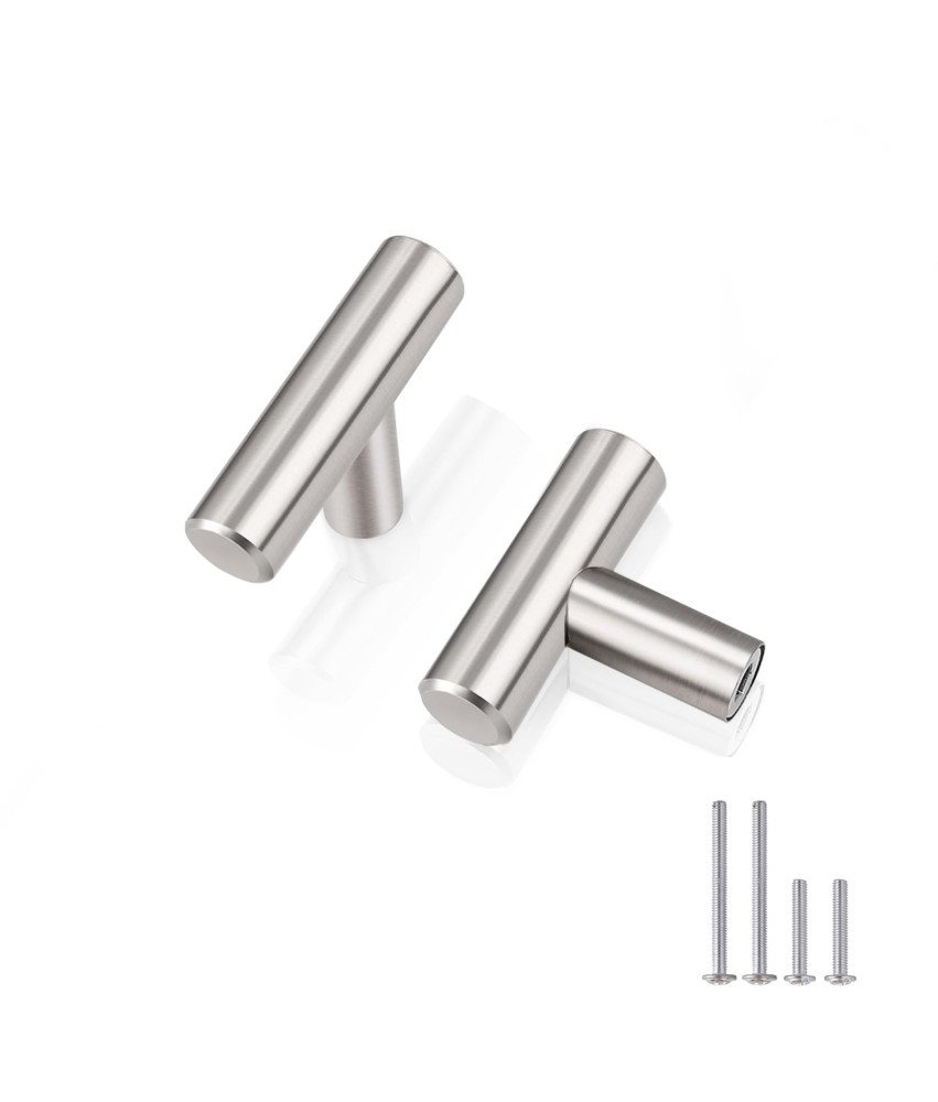 Gałki Meblowe Srebrne Uchwyty do Szafek 5 cm Zestaw 5 Sztuk Nowoczesne