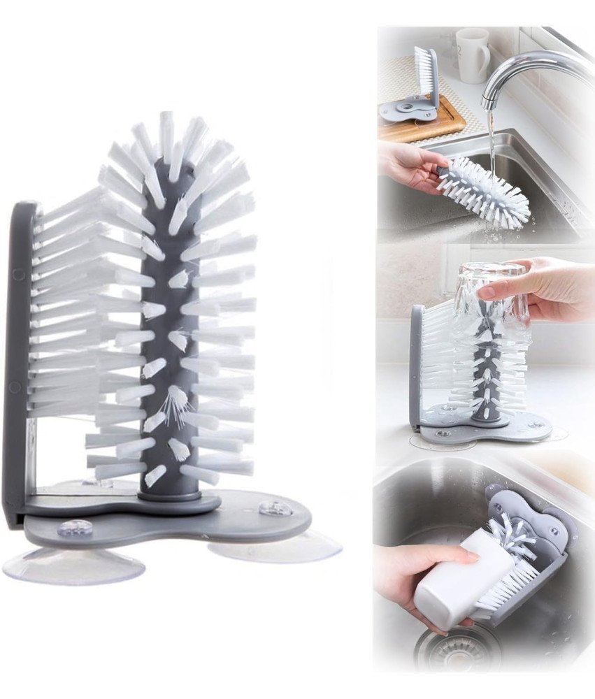 CHmiss Krtača za pomivanje posode siva 17,5 cm