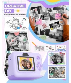 Papier Termiczny Rolki do Aparatów Bteng Zestaw 10 Rolek bez BPA 650 Zdjęć