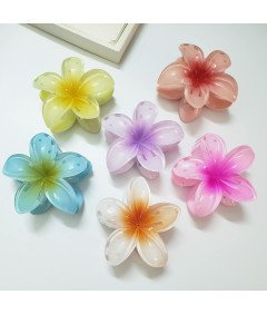 Spinka Klamra Szczęka do Włosów Mocna Zestaw 6 Sztuk Hawajskie Kwiaty