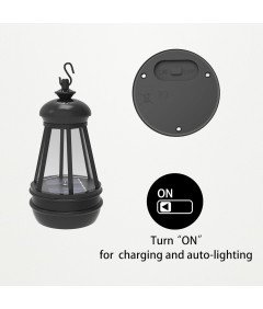 Lampa Solarna LED Ogrodowa Rzeźba Figurka w Kształcie Słonia Żywiczna Szara