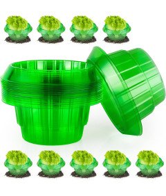 Kołnierz Ślimakowy Płot Ochronny na Rośliny przed Ślimakami Zielony 15 szt