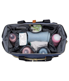 Torba do Przewijania Niemowląt Przewijak Podróżna Uniwersalna Niebieska