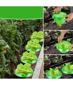 Kołnierz Ślimakowy Płot Ochronny na Rośliny przed Ślimakami Zielony 15 szt