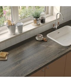 Samoprzylepna Okleina Tapeta do Mebli i Blatów Ciemne Drewno 40x300 cm