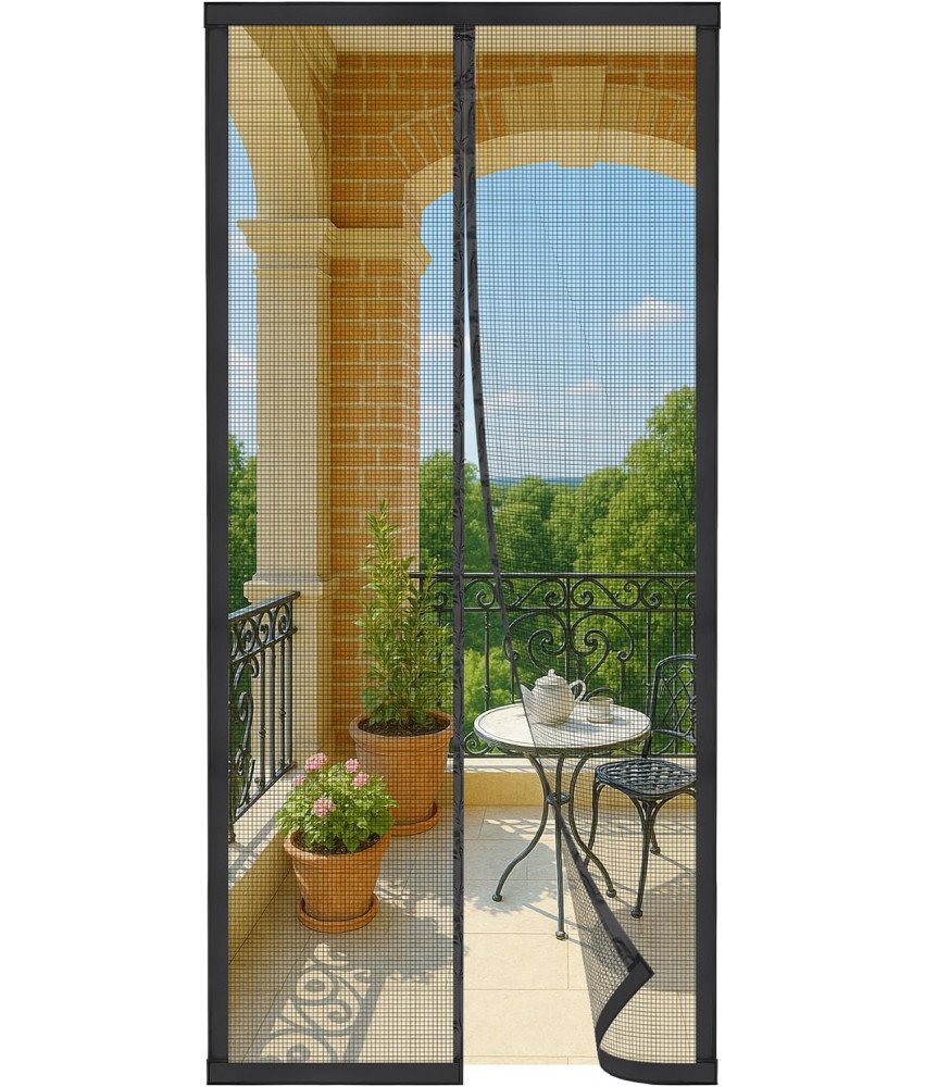 Magnetyczna Moskitiera 90x200 cm Bez Wiercenia z Automatycznym Zamknięciem