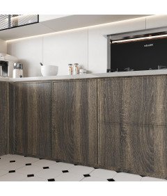 Samoprzylepna Okleina Tapeta do Mebli i Blatów Ciemne Drewno 40x300 cm