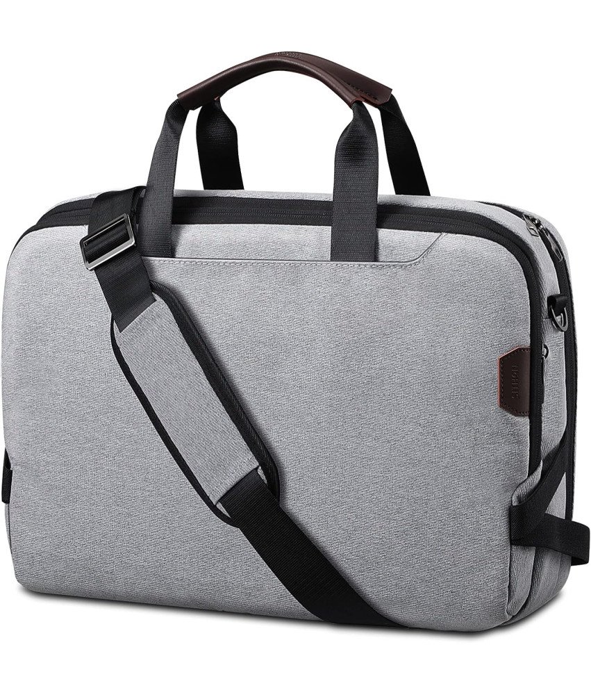 SITHON Torba za prenosni računalnik sive barve 41 x 28 x 11 cm