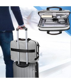 SITHON Torba za prenosni računalnik sive barve 41 x 28 x 11 cm