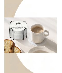 BLOOOK Zestaw Ceramicznych Podkładek Pod Kubek z Charlim Chaplinem