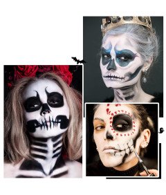 Farby do Makijażu Malowania Twarzy Ciała Zestaw Halloween Klaun 120 g