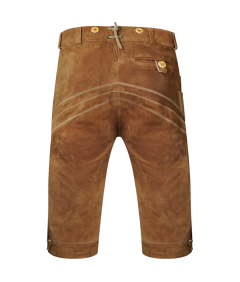 Męskie Tradycyjne Spodnie Skórzane Oktoberfest Ludowe Szelki Brązowe 46