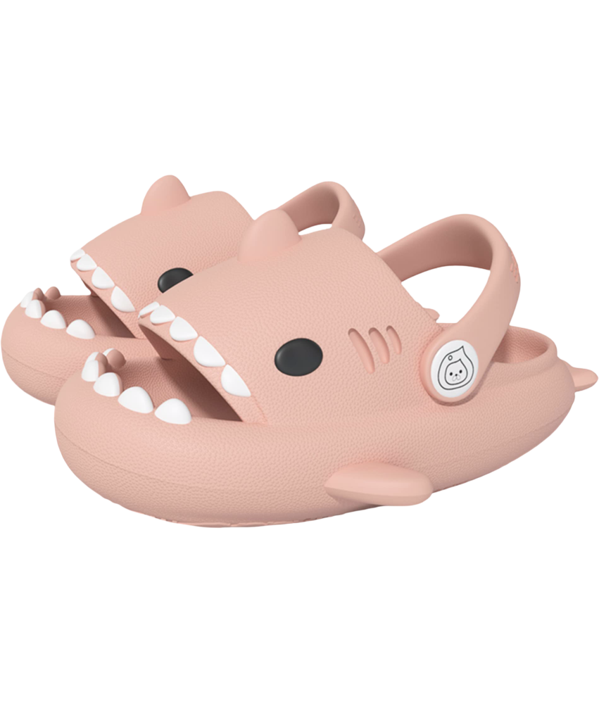 Dziecięce Klapki Kapcie Basenowe Antypoślizgowe Rekinki Różowe 35/36 EU
