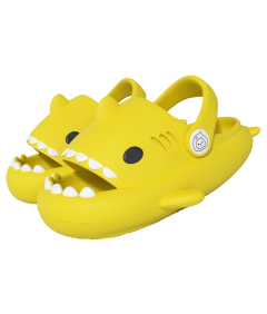 Dziecięce Klapki Kapcie Basenowe Antypoślizgowe Rekinki Żółte 26/27 EU