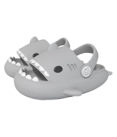 Dziecięce Klapki Kapcie Basenowe Antypoślizgowe Rekinki Szare 32/33 EU