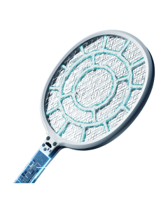 Elektryczna Łapka na Muchy Komary Owady Packa Rakieta Pułapka Biała 3000V