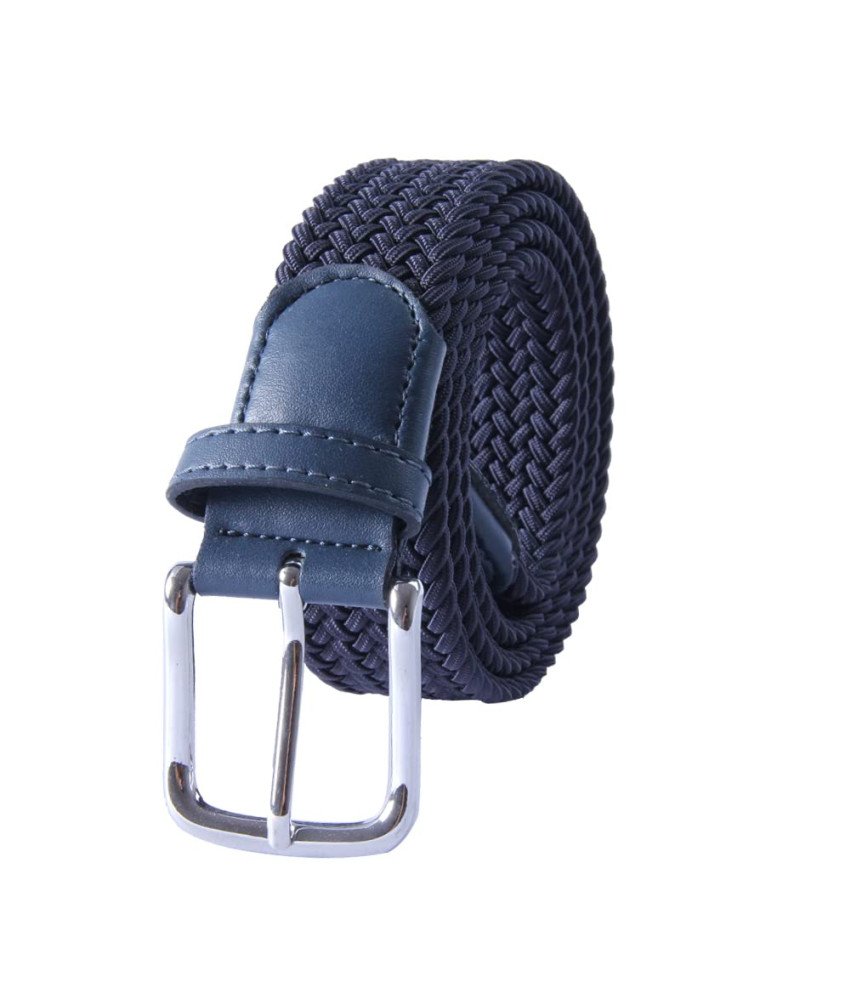 Pasek do Spodni Pleciony Rozciągliwy Elastyczny Unisex Granatowy 105 cm