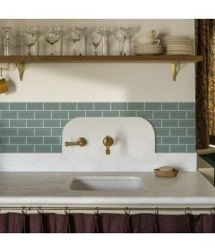 Panele Płytki Naklejki 3D Kuchenne Samoprzylepne Zielone 30 x 13 cm 12 szt