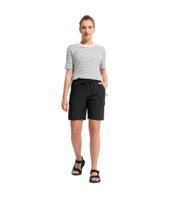 Damskie Spodenki Cargo Sportowe Trekkingowe Treningowe Lekkie Czarne M