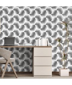 Tapeta Okleina Folia Samoprzylepna Ścienna do Mebli 3D Kwadraty 44,5x300 cm