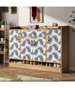 Tapeta Okleina Folia Samoprzylepna Ścienna do Mebli 3D Kwadraty 44,5x300 cm