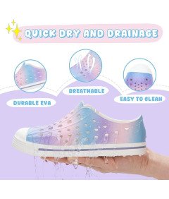 Dziecięce Buty do Wody Klapki Zabudowane Antypoślizgowe Kolorowe 20 EU