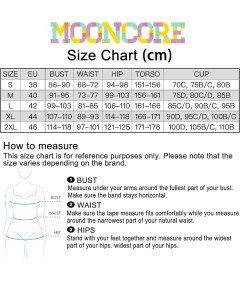 Mooncore Dwuczęściowy Strój Kąpielowy Kostium Damski Tankini Różowy S