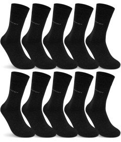 Occulto Skarpety Męskie Zestaw 10 Par Skarpetki Bawełniane Czarne 43-46