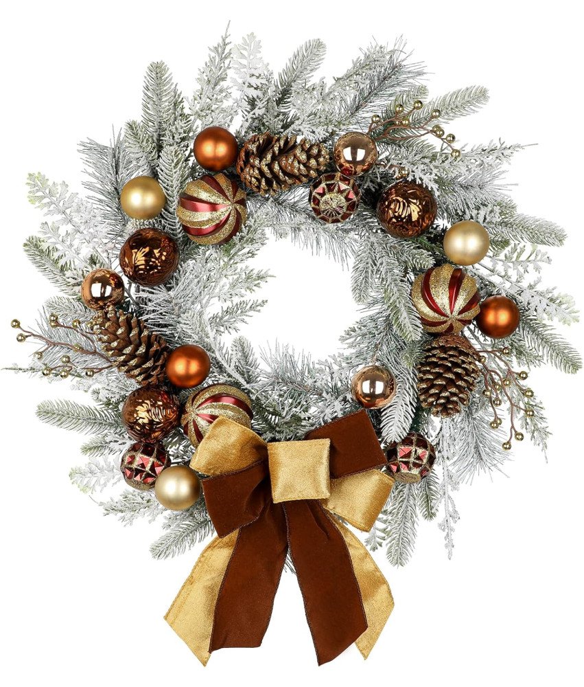 Wianek Wieniec Bożonarodzeniowy Świąteczny Dekoracja Stroik na Drzwi Święta