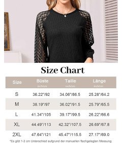 Koszulka Damska Koronkowa na Długi Rękaw Okrągły Dekolt Elegancka Różowa XL