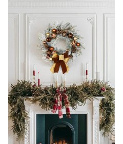 Wianek Wieniec Bożonarodzeniowy Świąteczny Dekoracja Stroik na Drzwi Święta