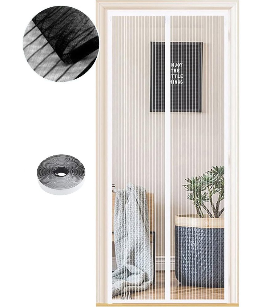 Moskitiera Magnetyczna 120x240 cm na Drzwi Balkonowe Bez Wiercenia Biała