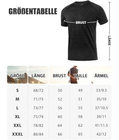 Koszulka Męska Sportowa Zestaw 3 Sztuki Koszulki Treningowe na Siłownię M