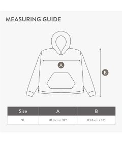 Kocobluza Koc Bluza z Kapturem i Kieszenią Polarowa Sherpa Unisex Szara XL