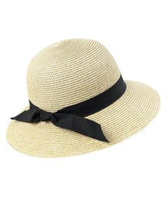 Zylioo Kapelusz Słomkowy Letni Plażowy Przeciwsłoneczny z Dużym Rondem 59cm