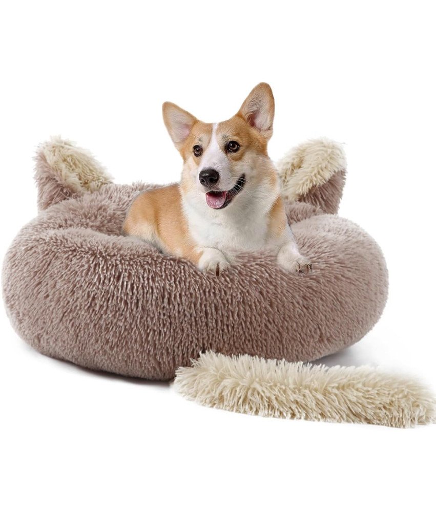 Rayson Mehka plišasta postelja za hišne ljubljenčke 20 x 60 cm bež