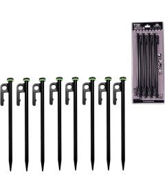 Śledzie Szpilki Namiotowe Kotwy Stalowe do Twardego Podłoża 8 Sztuk 30 cm