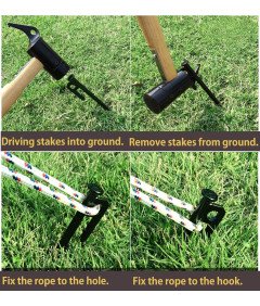 Śledzie Szpilki Namiotowe Kotwy Stalowe do Twardego Podłoża 8 Sztuk 30 cm