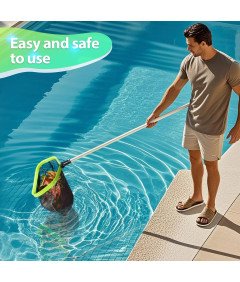 Siatka do Czyszczenia Basenu Dwuwarstwowa Głęboka Wytrzymała Uniwersalna