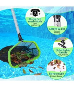 Siatka do Czyszczenia Basenu Dwuwarstwowa Głęboka Wytrzymała Uniwersalna