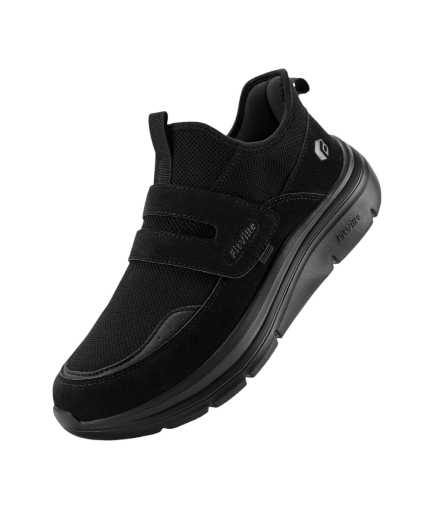 Damskie Buty Sportowe Treningowe do Biegania Ortopedyczne Czarne 38 EU