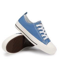 Buty Trampki Tenisówki Płócienne Casual Sportowe Unisex Niebieskie 32 EU