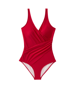Jednoczęściowy Strój Kąpielowy V Neck Push Up Odkryte Plecy Czerwony XL