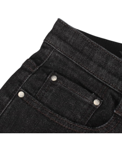 Męskie Spodnie Jeansowe Proste Regular Fit Sprane Modne Czarne Rozmiar 32