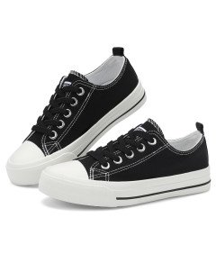Dziecięce Trampki Buty Płócienne Halówki Tenisówki do Szkoły Czarne 36 EU