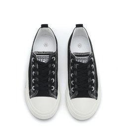 Dziecięce Trampki Buty Płócienne Halówki Tenisówki do Szkoły Czarne 36 EU