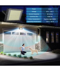 LED zunanji reflektor 40W 2 kosa Ultra Bright 6000K 4100LM IP66